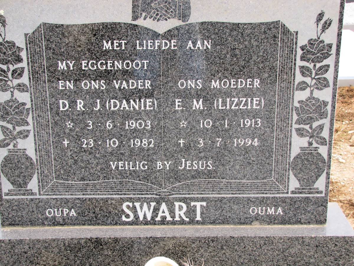 SWART D.R.J. 1903-1982 &amp; E.M. 1913-1994