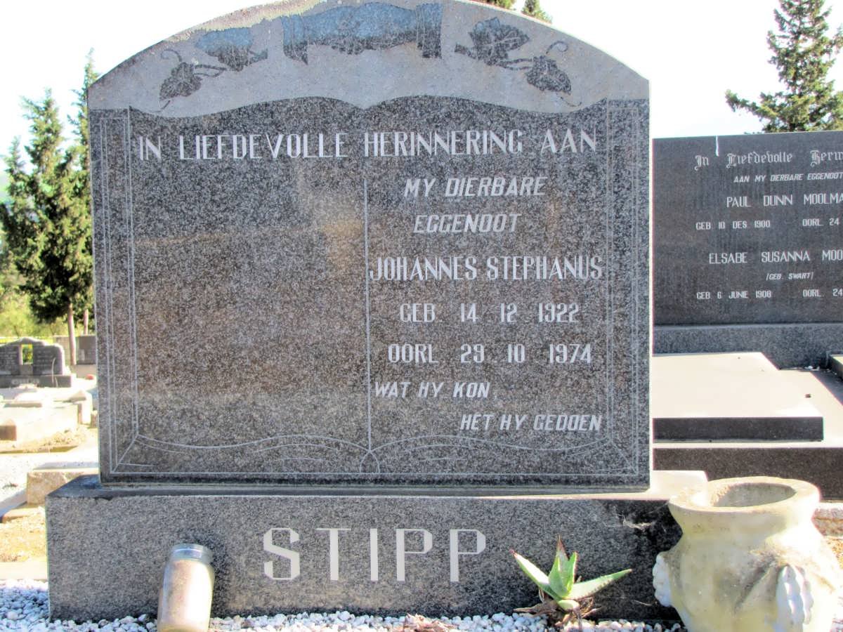 STIPP Johannes Stephanus 1922-1974