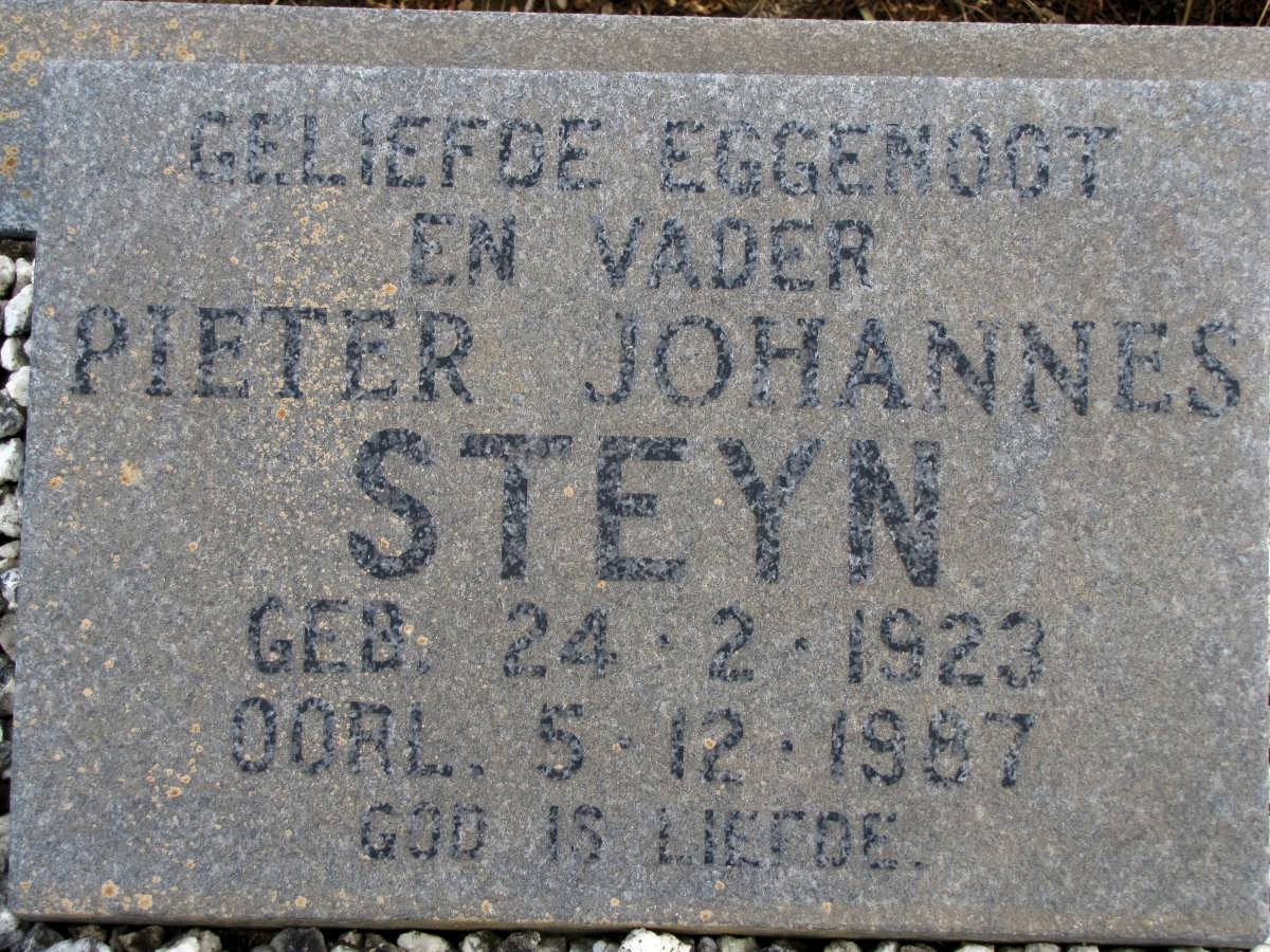 STEYN Pieter Johannes 1923-1987