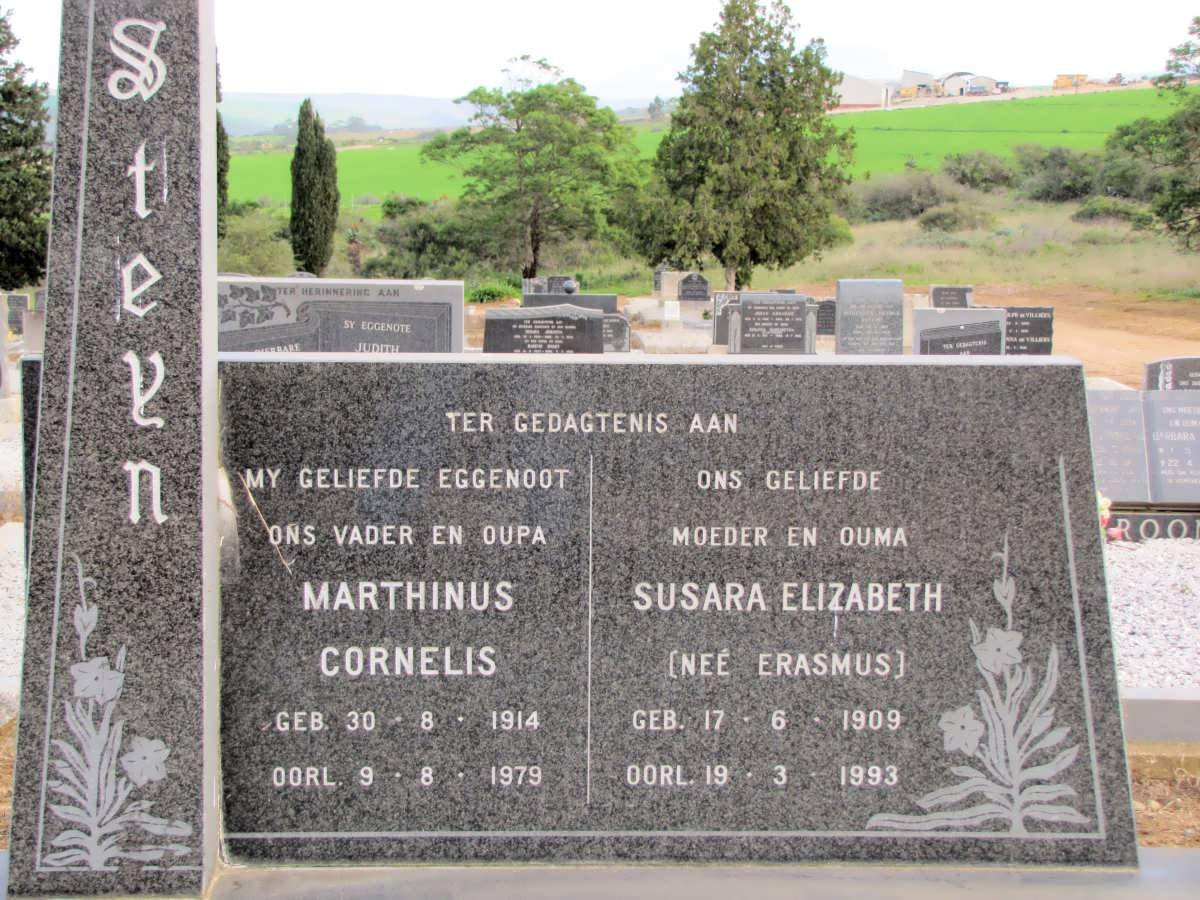 STEYN Marthinus Cornelis 1914-1979 &amp; Susara Elizabeth ERASMUS 1909-1993