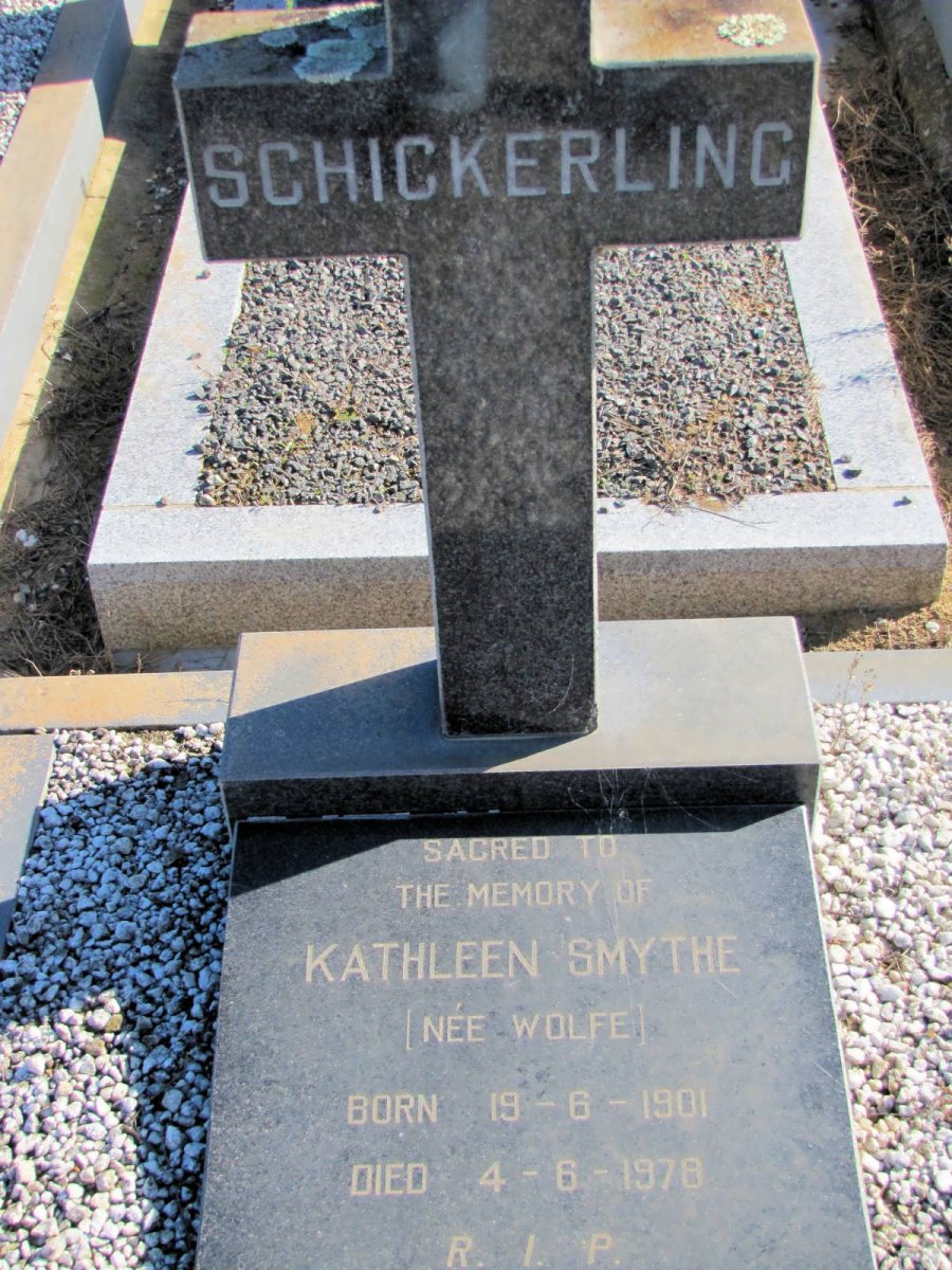 SCHICKERLING Kathleen Smythe nee WOLFE 1901-1978