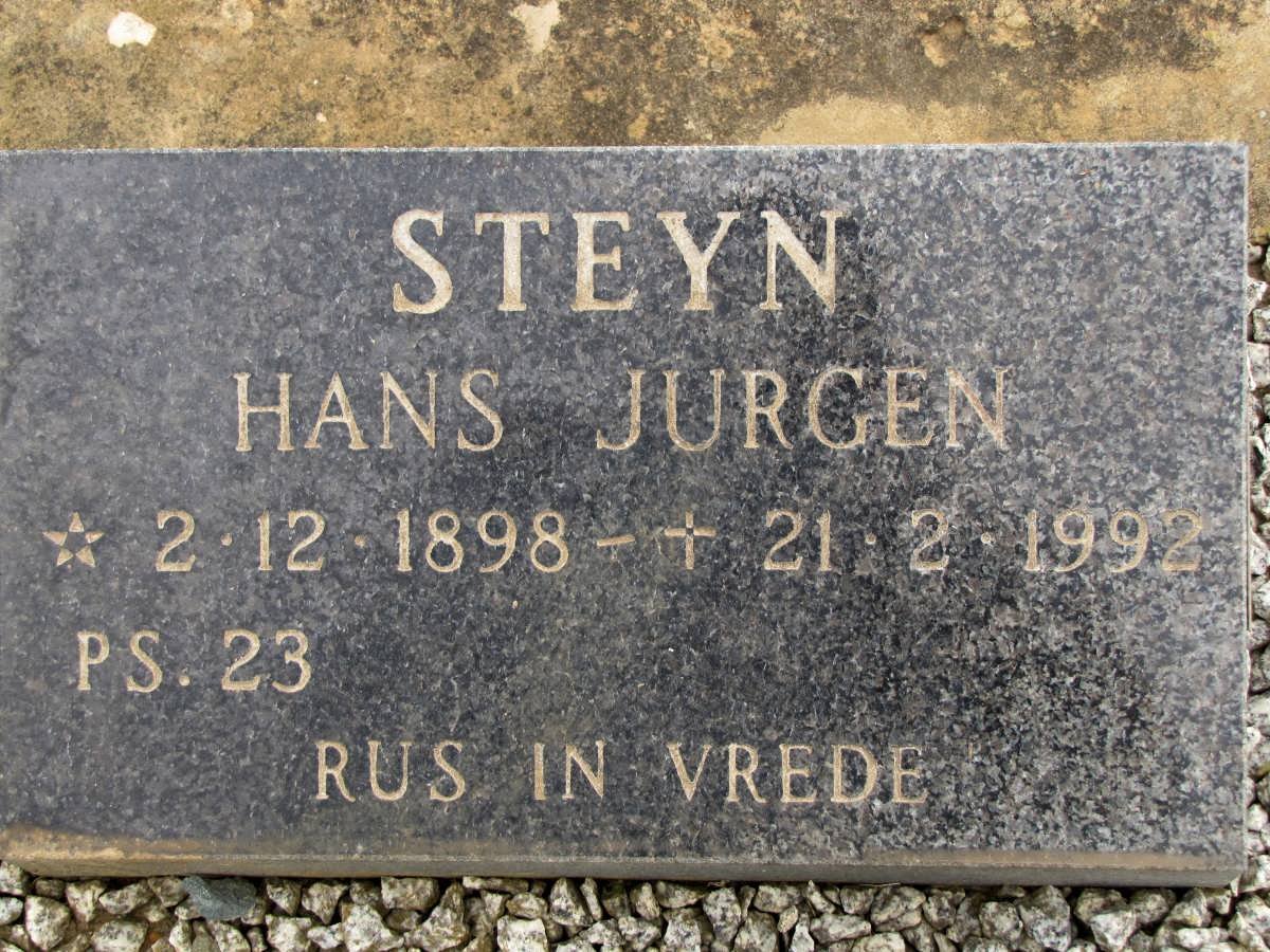STEYN Hans Jurgen 1898-1992
