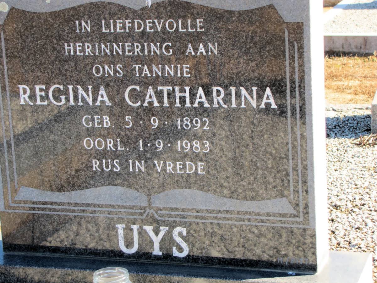 UYS Regina Catharina 1892-1983