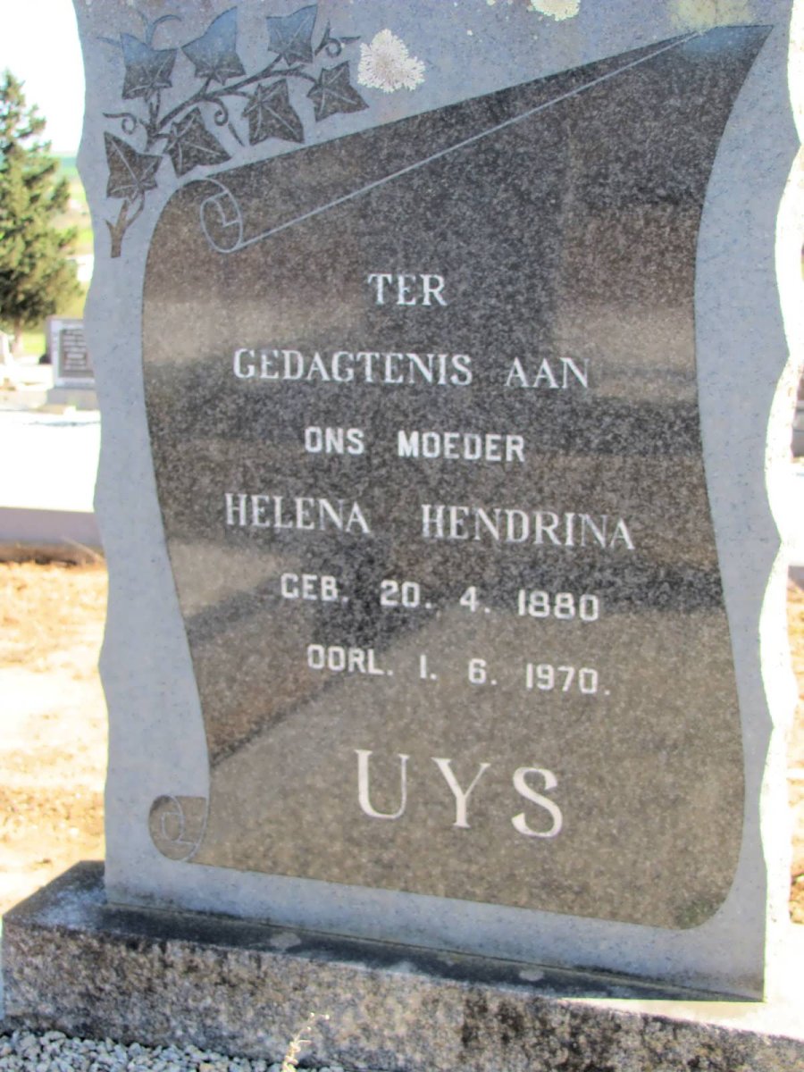 UYS Helena Hendrina 1880-1970