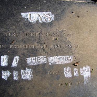 UYS P.J. 1891-1965