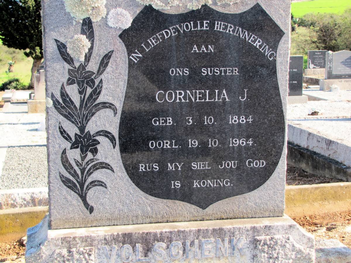 VOLSCHENK Cornelia J. 1884-1964