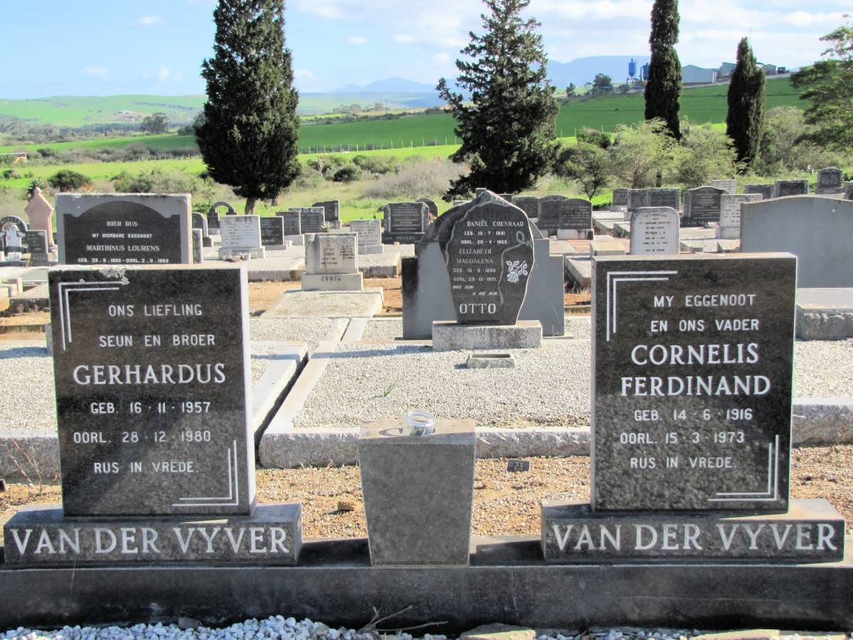 VYVER Gerhardus, van der 1957-1980 :: VYVER Cornelis Ferdinand, van der 1916-1973 