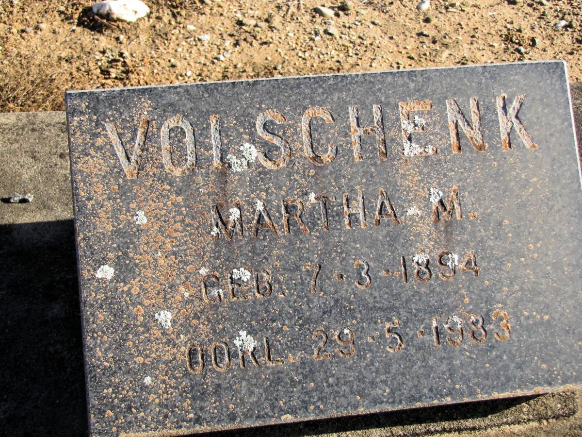 VOLSCHENK Martha M. 1894-1983
