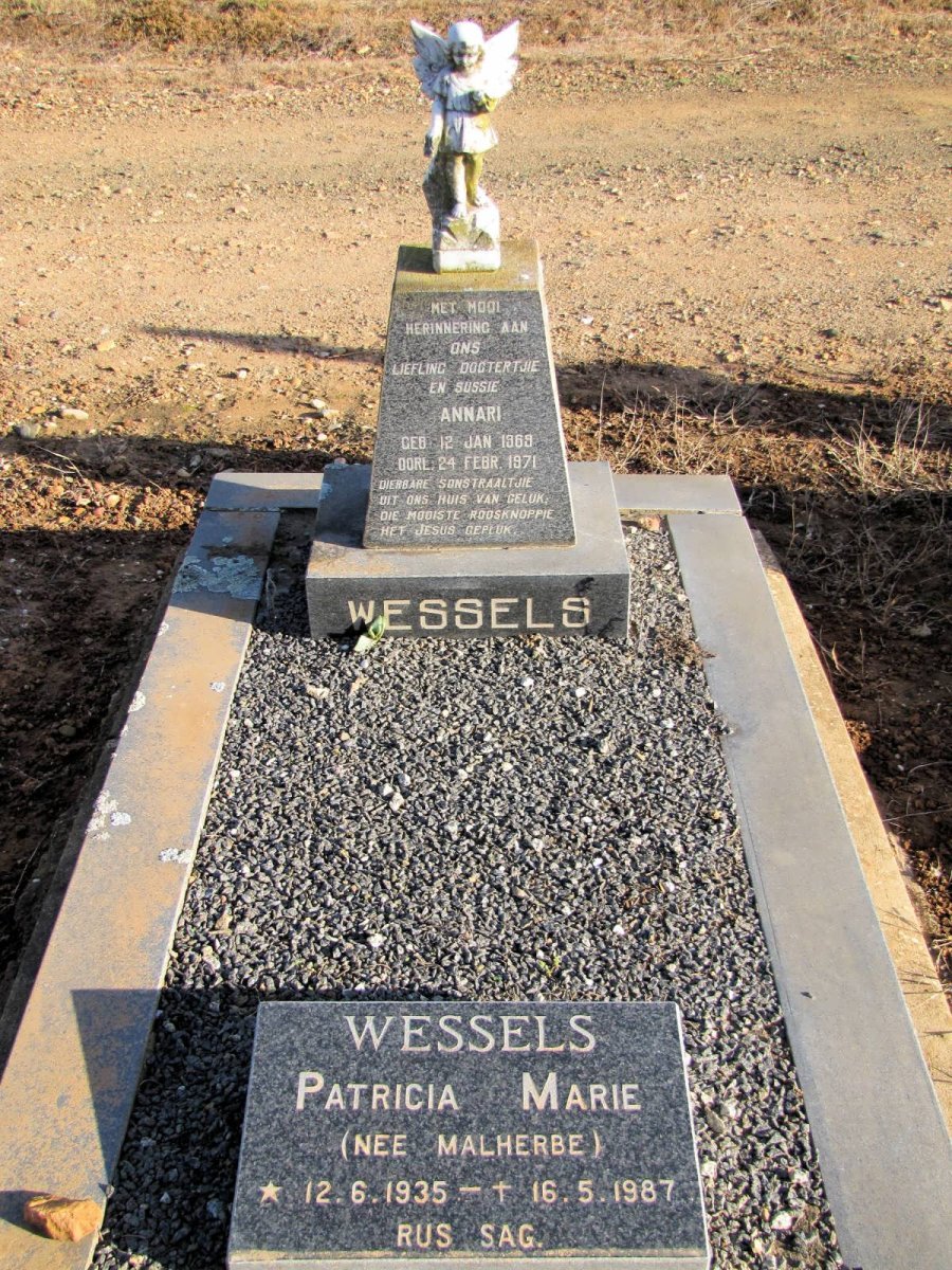 WESSELS Patricia Marie geb MALHERBE 1935-1987 :: WESSELS Annari 1969-1971
