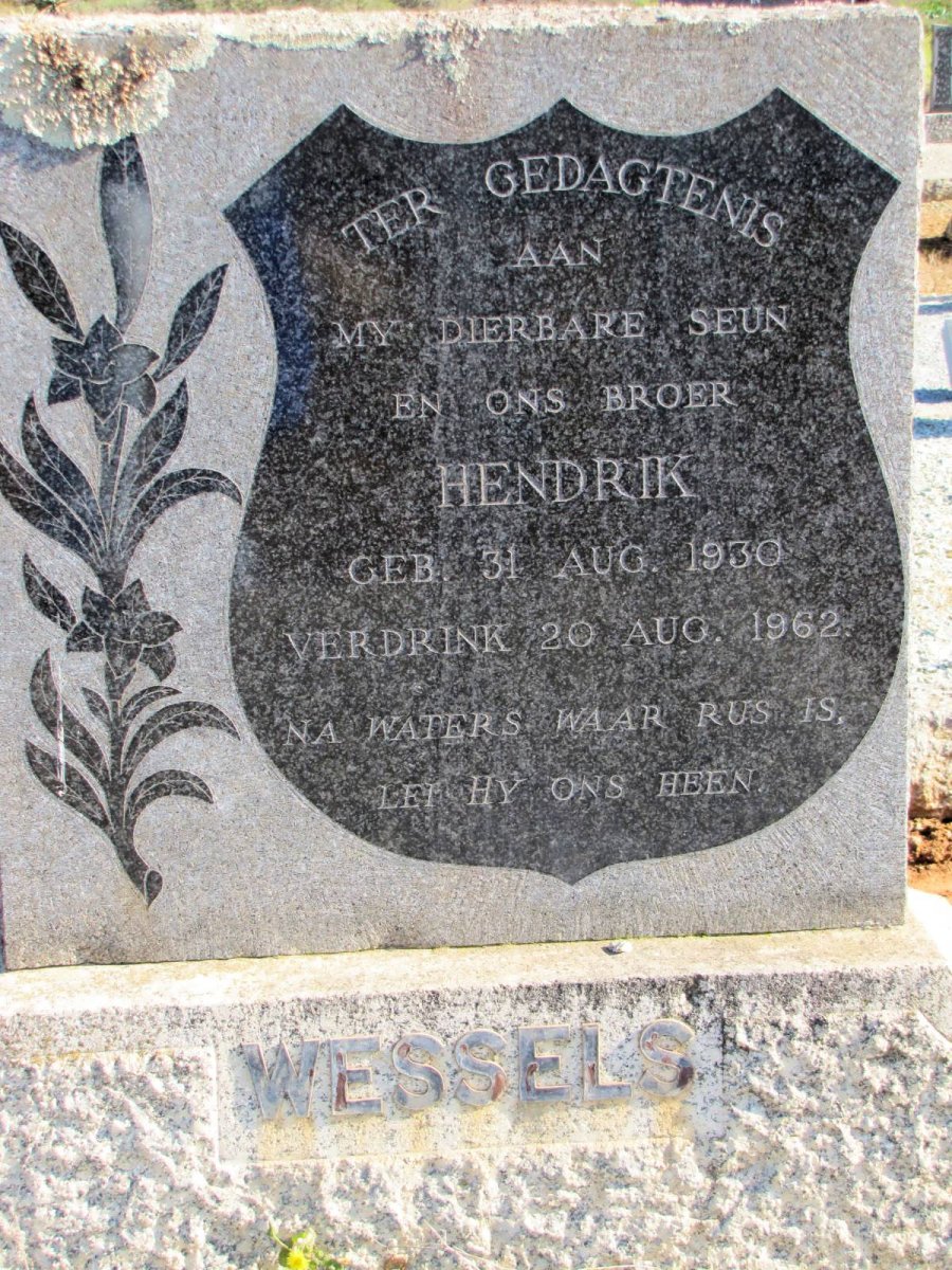 WESSELS Hendrik 1930-1962