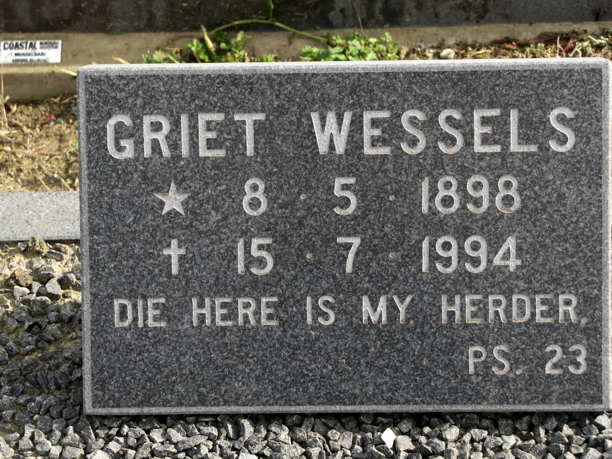 WESSELS Griet 1898-1994