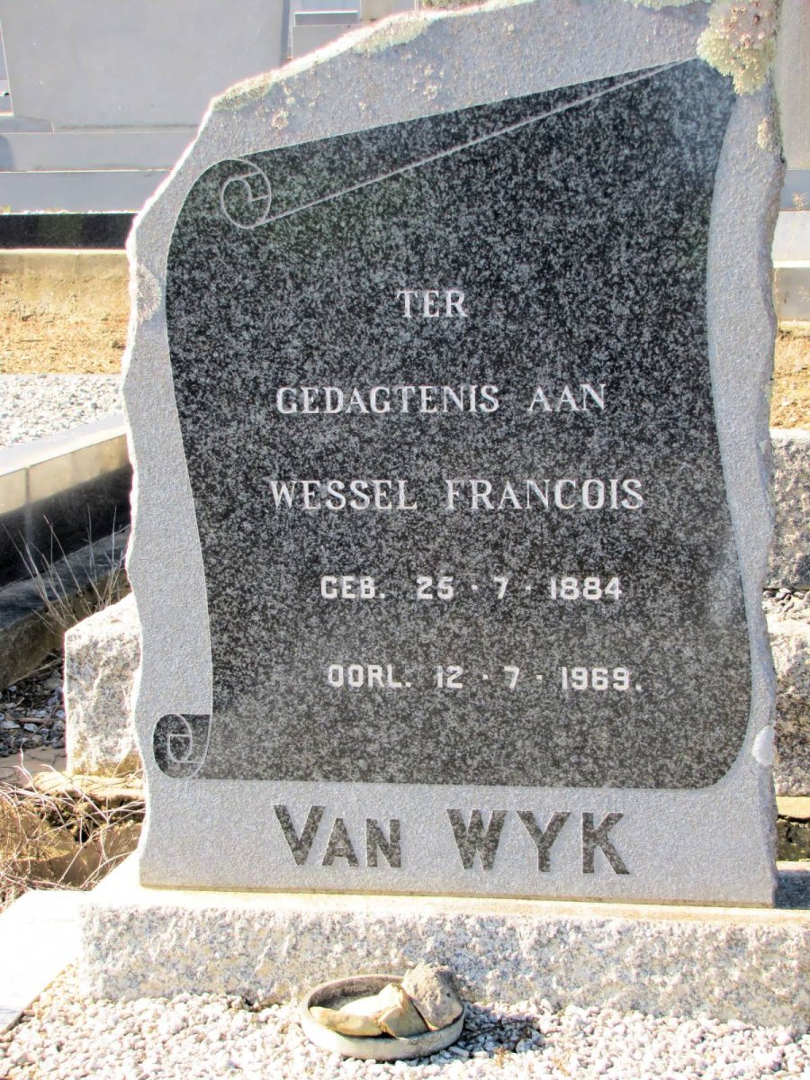 WYK Wessel Francois, van 1884-1969