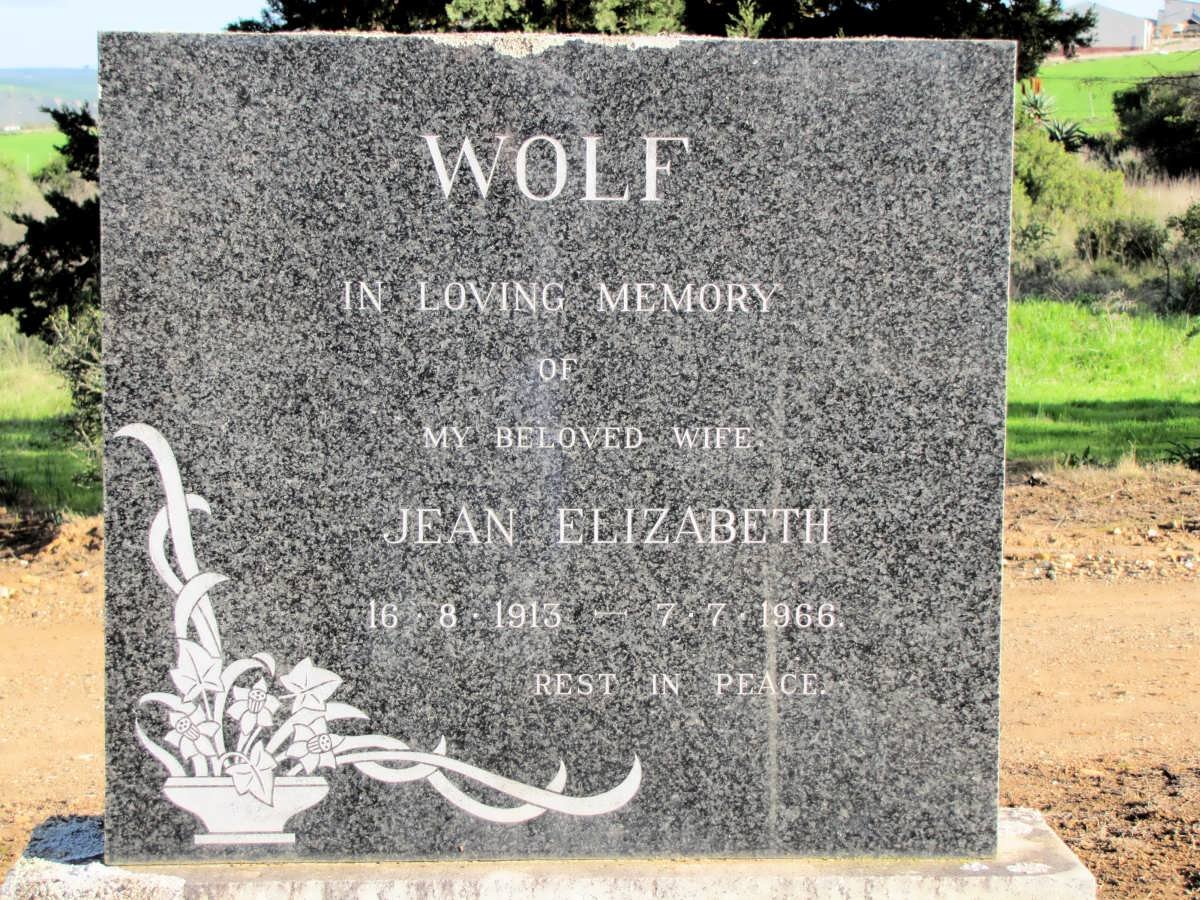 WOLF Jean Elizabeth 1913-1966
