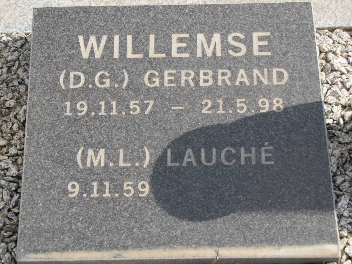 WILLEMSE D. Gerbrand 1957-1998 &amp; M.L. LAUCHE 1959-