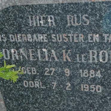 ROUX Cornelia K., le 1884-1950