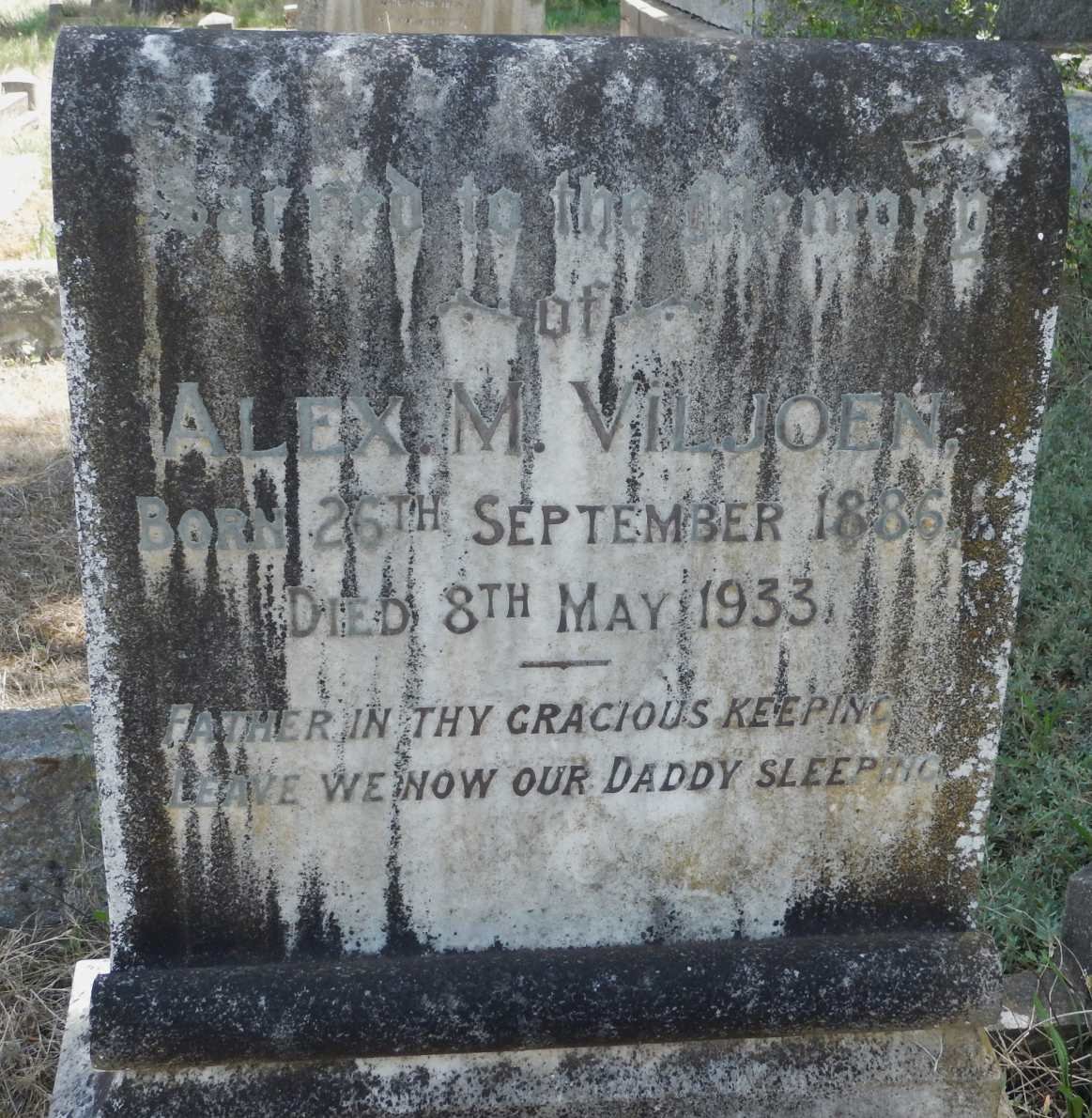 VILJOEN Alex. M. 1886-1933
