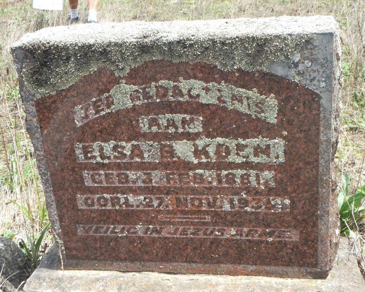KOEN Elsa B. 1881-193?