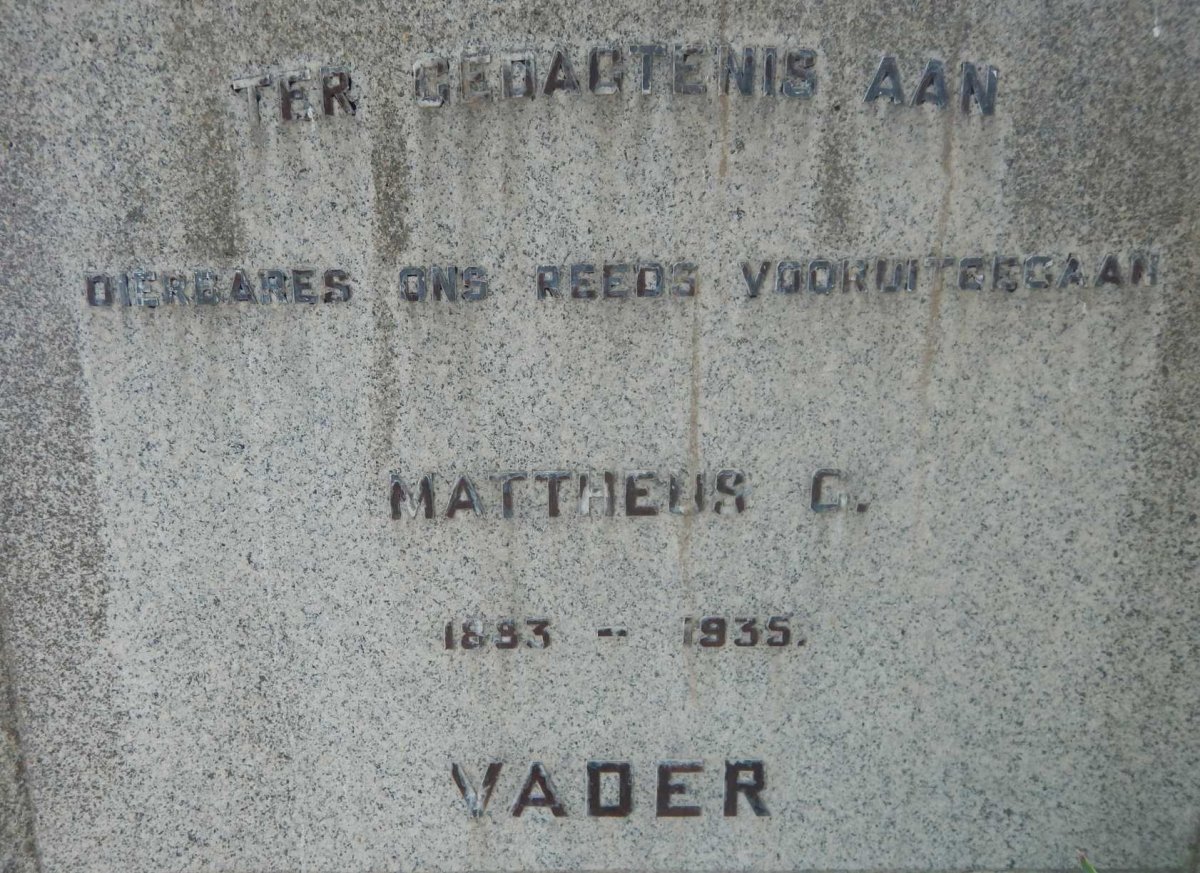 BEUKES Mattheus G. 1883-1935 &amp; Elsabe M. ODENDAAL 1889-1966 :: BEUKES Michiel N. 1917-1935