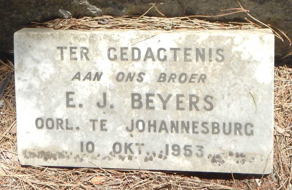 BEYERS E.J. -1953