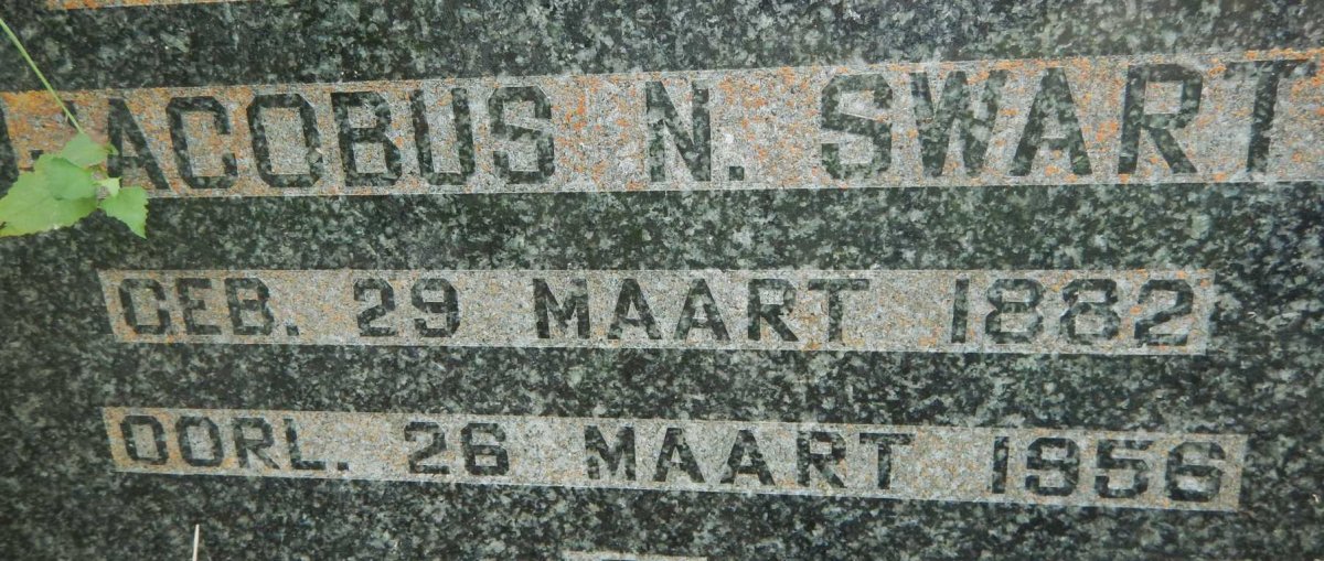 SWART Jacobus N. 1882-1956 &amp; Gertruida J.W. LE ROUX 1881-1956