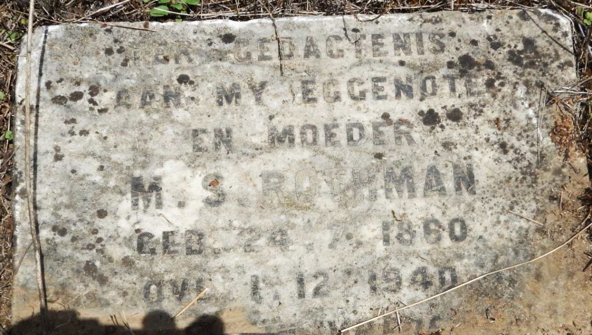 ROTHMAN M.S. 1860-1940