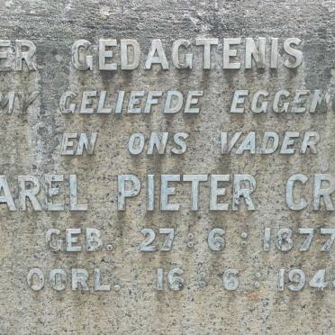CROUS Carel Pieter 1877-1944