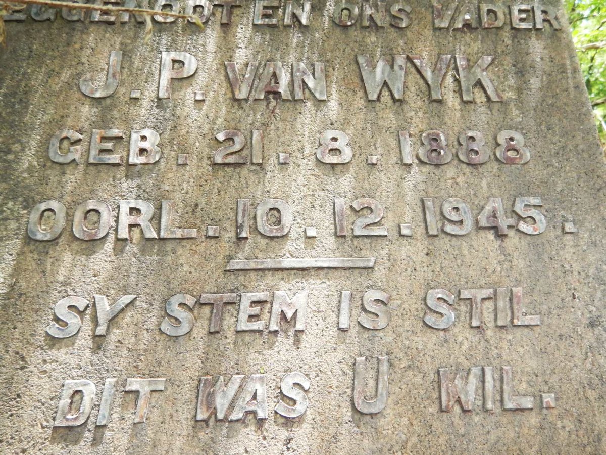 WYK J.P., van 1888-1945