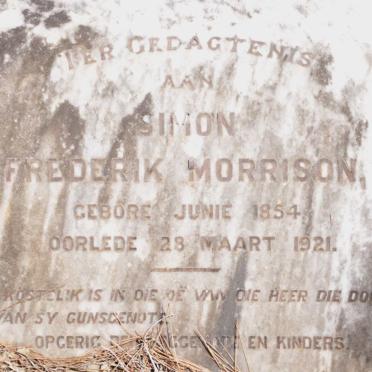 MORRISON Simon Frederik 1854-1921