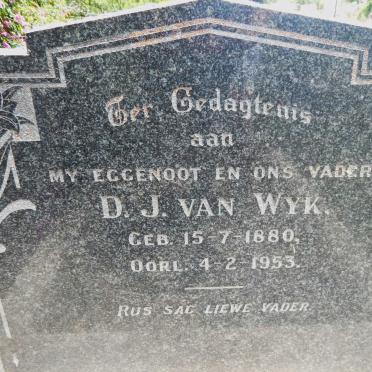 WYK D.J., van 1880-1953