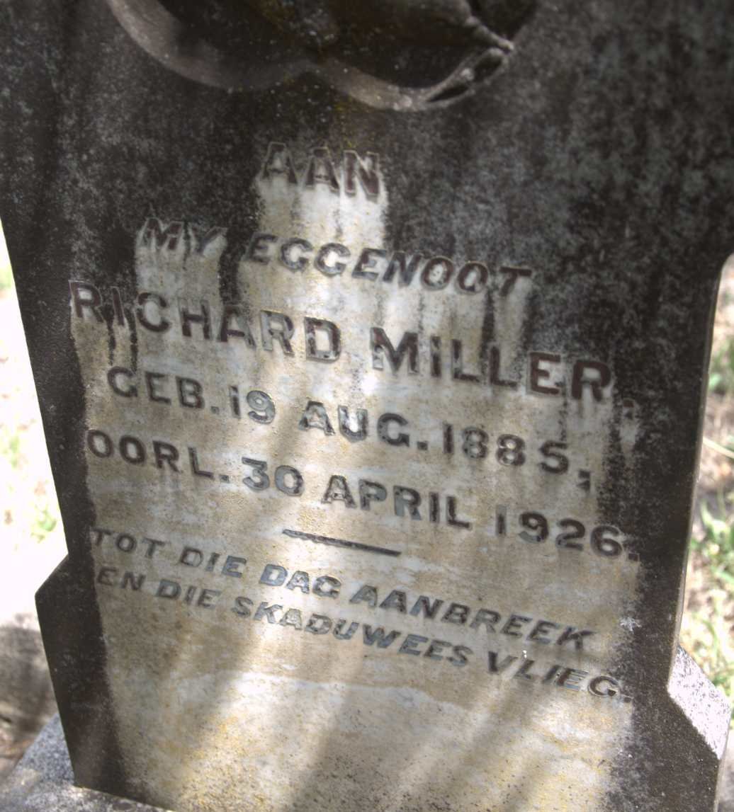 MILLER Richard 1885-1926