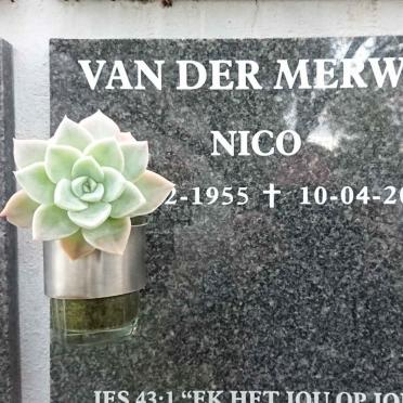 MERWE Nico, van der 1955-2018