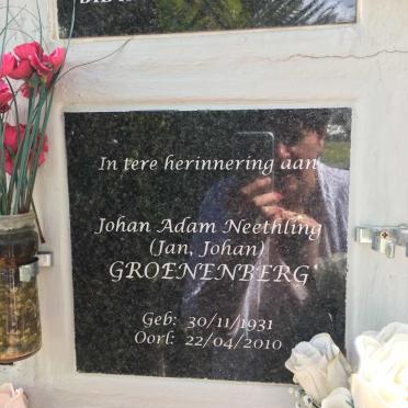 GROENENBERG Johan Adam Neethling 1931-2010