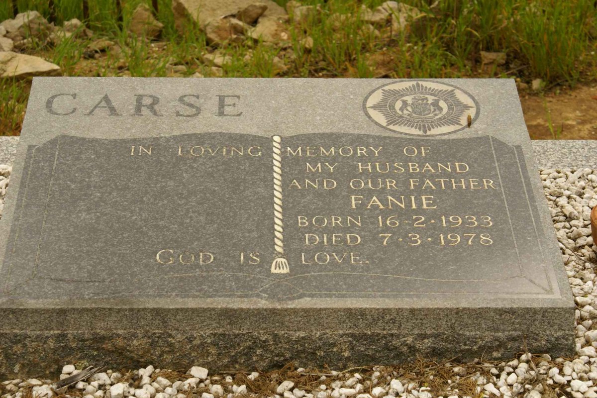 CARSE Fanie 1933-1978