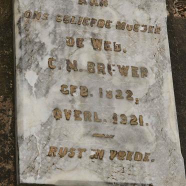 BRUWER C.M. 1822-1921