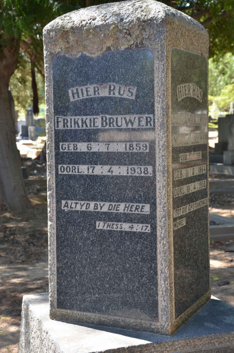 BRUWER Frikkie 1859-1938