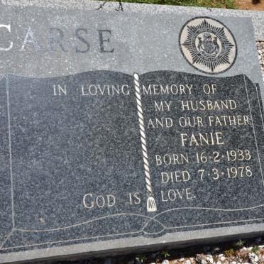 CARSE Fanie 1933-1978