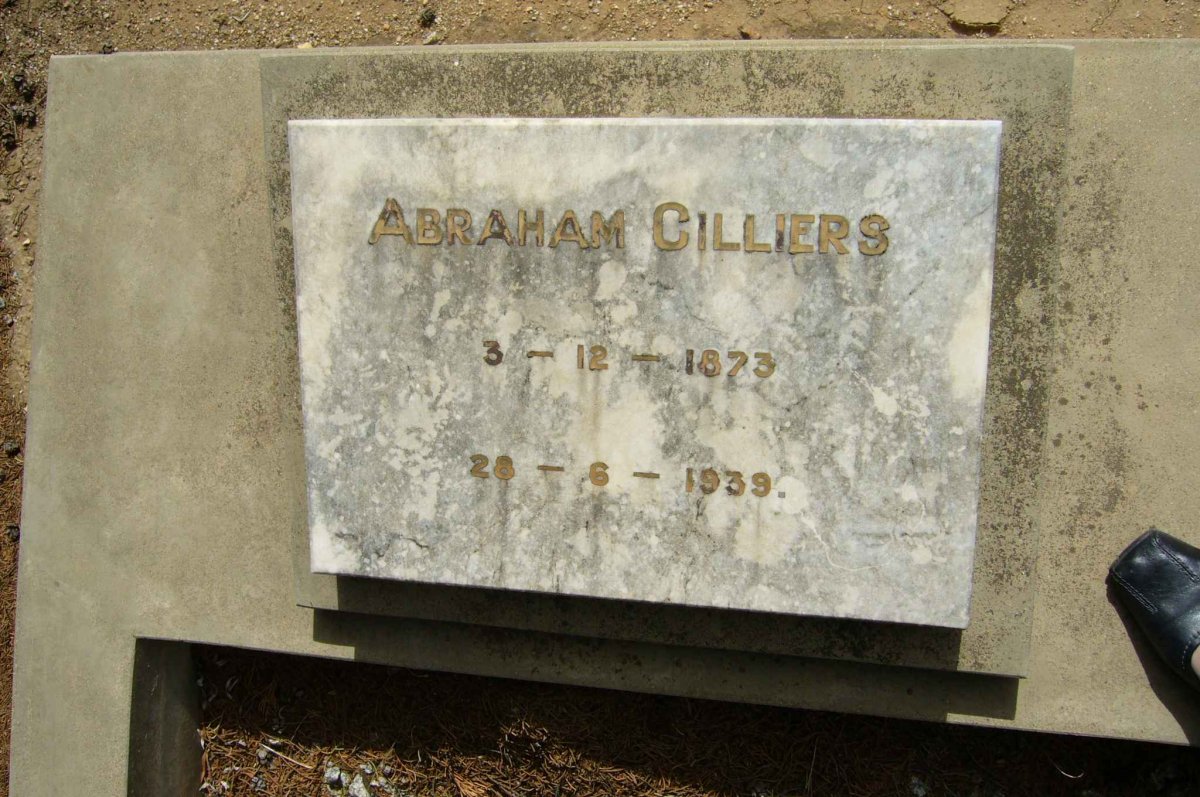 CILLIERS Abraham 1873-1939
