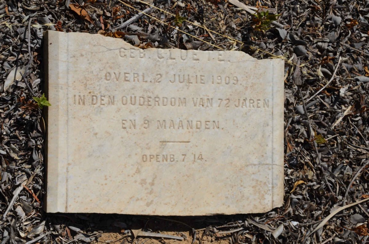 HAMMAN Maria Johanna nee CLOETE -1909