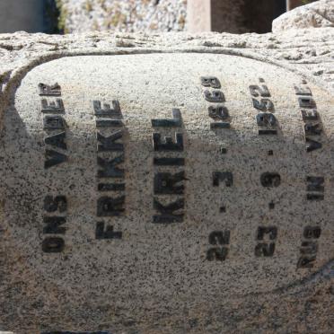 KRIEL Frikkie 1868-1952