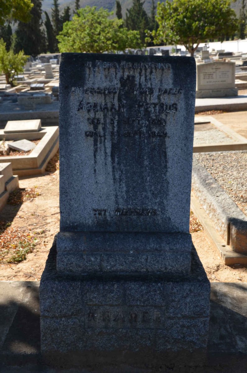 KRAMER Adriaan Petrus 1883-1949