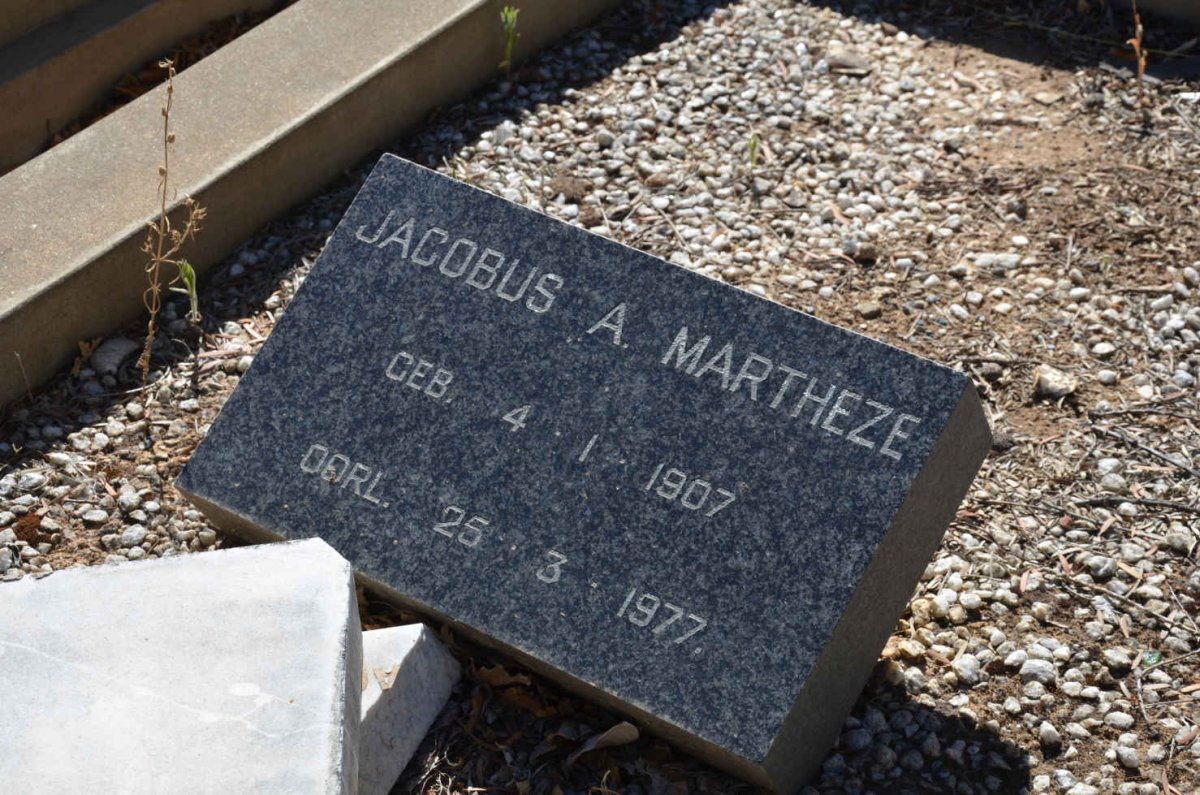 MARTHEZE Jacobus A. 1907-1977