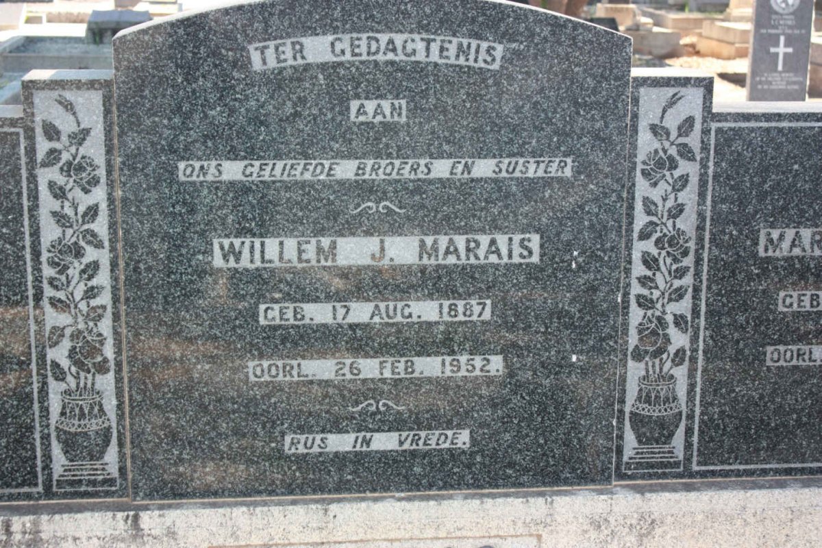 MARAIS Willem J. 1887-1952