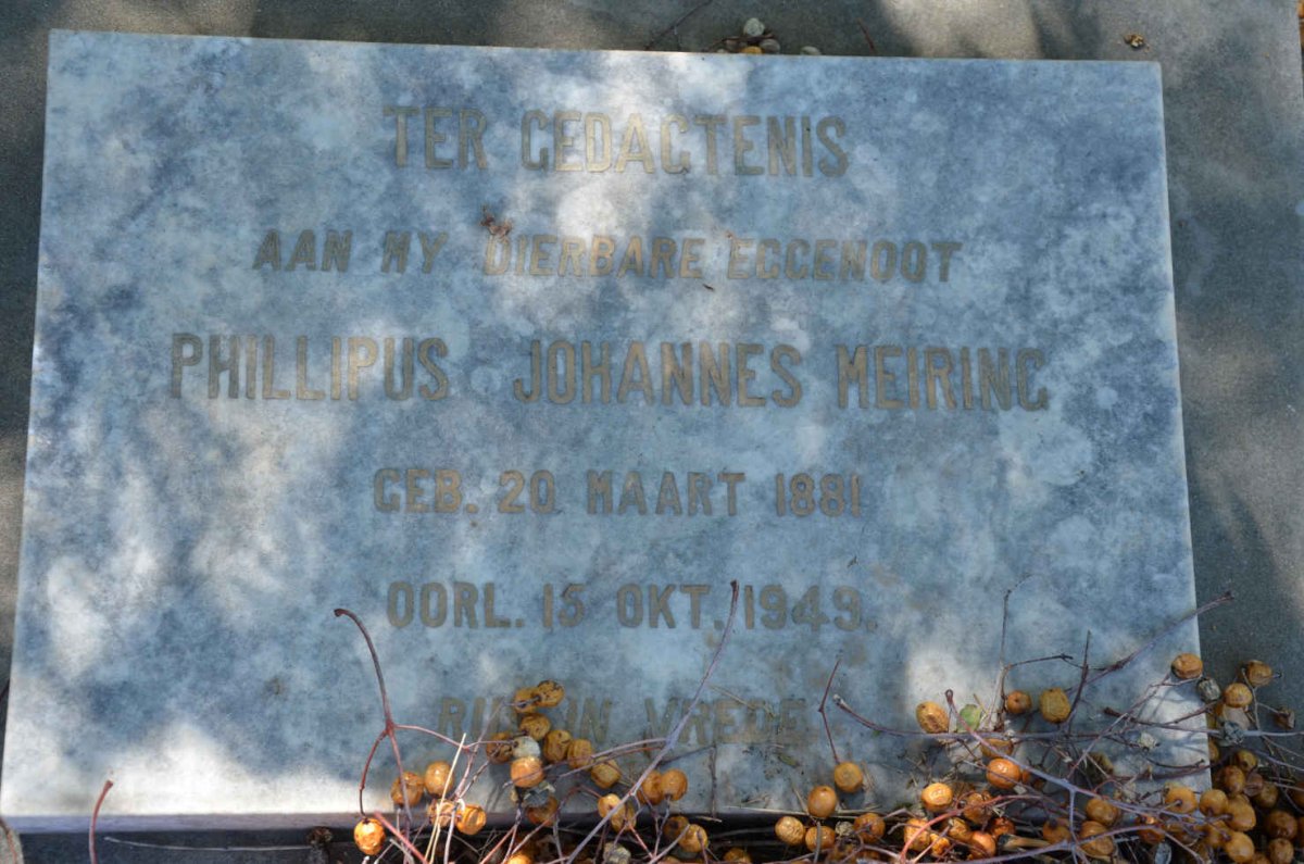 MEIRING Phillipus Johannes 1881-1949