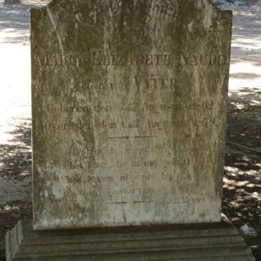 NAUDE Maria Elizabeth nee V.D. VYVER 1802-1879