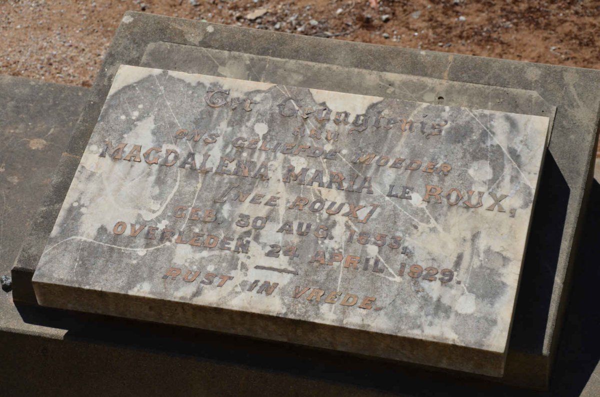 ROUX Magdalena Maria, le nee ROUX 1853-1929