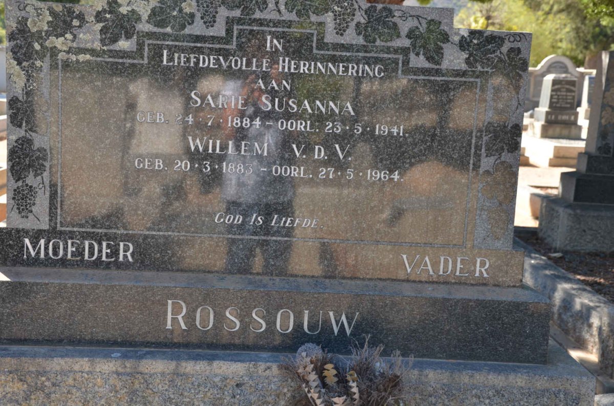 ROSSOUW Willem v.d.V. 1883-1964 &amp; Sarie Susanna 1884-1941 :: ROSSOUW Zacharia 1917-2003
