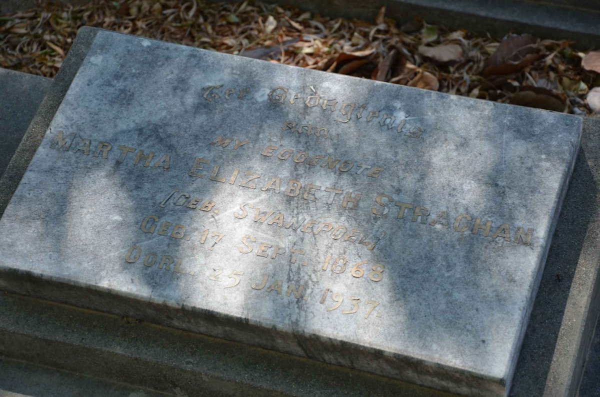 STRACHAN Martha Elizabeth nee SWANEPOEL 1868-1937