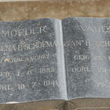 SCHOEMAN Jan H. 1881-1963 &amp; Helena P. TERBLANCHE 1883-1941