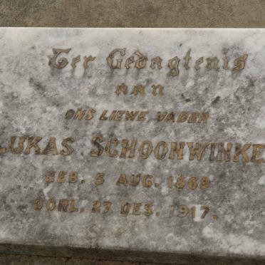 SCHOONWINKEL Lukas 1869-1917
