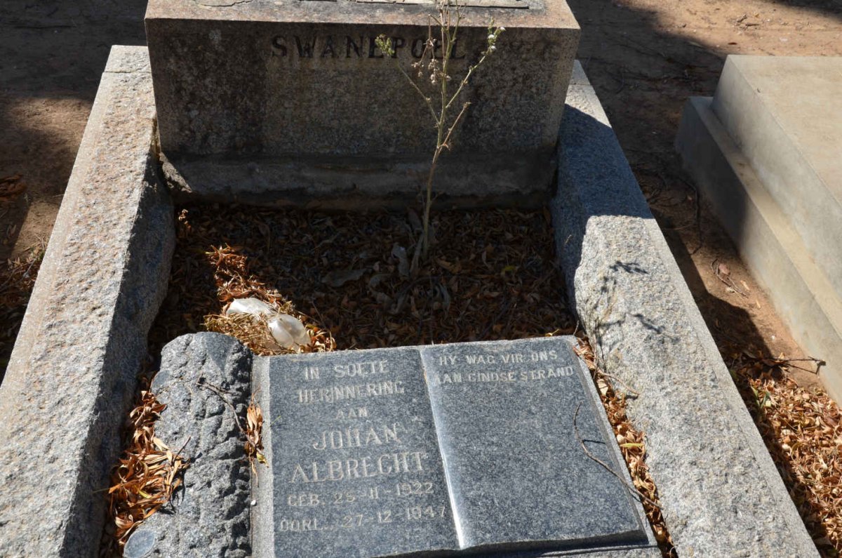SWANEPOEL Johan Albrecht 1922-1947